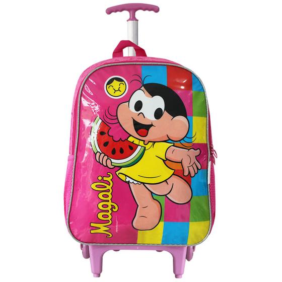 Imagem de Mochila Com Rodinhas Escolar Magali Luxcel Infantil Meninas