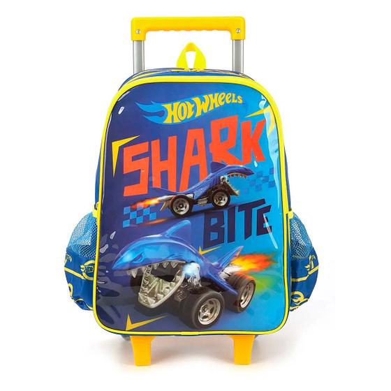 Imagem de Mochila com rodinhas Shark Bite amarelo Luxcell