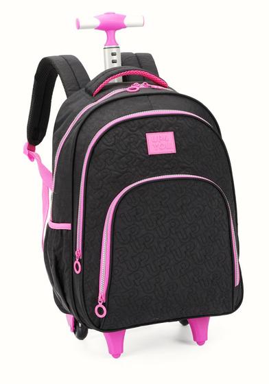 Imagem de Mochila Com Rodinhas Up4You Matelassê  Preto MC47452UP