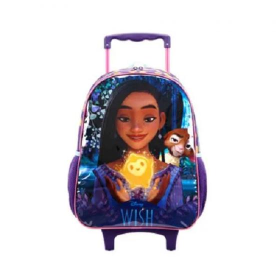 Imagem de Mochila Com Rodinhas Wish Princesa Disney 16 11740 - Xeryus