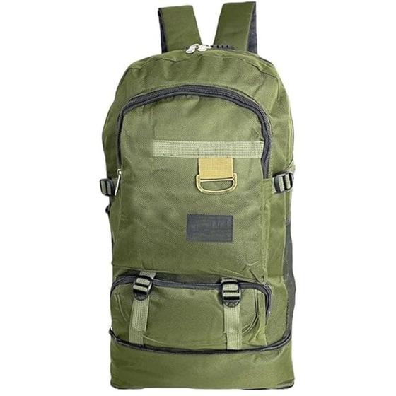 Imagem de Mochila  Cor Verde Militar  Camuflada Tática Impermeável 50 L Camping Viagem