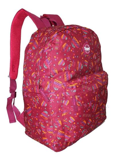 Imagem de Mochila Coração Feminina Rabisk Costas Preta Cores
