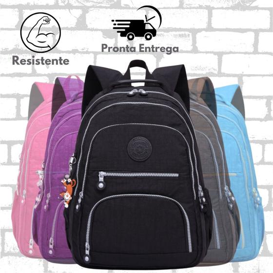Imagem de Mochila Coreana Feminina Reforçada Resistente Média