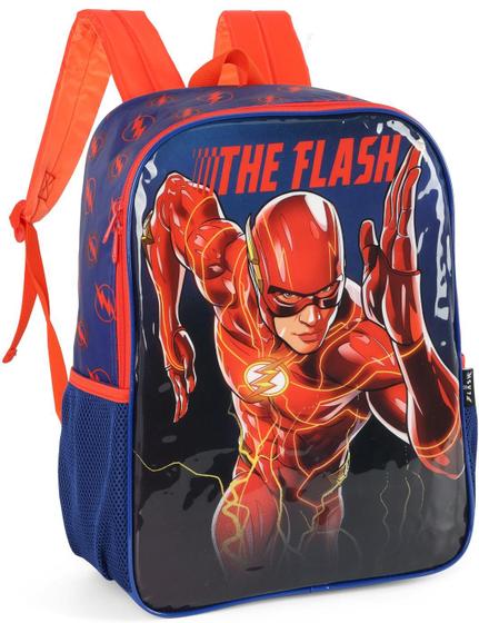Imagem de Mochila Costa Escolar Infantil Media The Flash Original Licenciada Luxcel