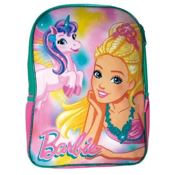 Imagem de Mochila Costas Barbie Unicórnio Rosa Menina  - Luxcel