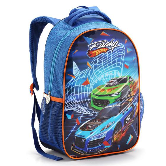 Imagem de Mochila Costas Carros Infantil Menino Masculina Escolar Hot Wheels Seanite