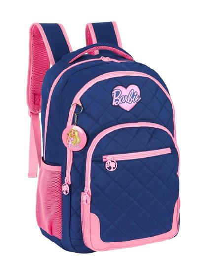 Imagem de Mochila Costas Escolar Barbie Reforçada - Azul