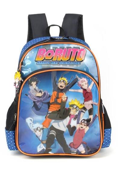 Imagem de Mochila Costas Escolar Boruto Naruto Azul - Luxcel