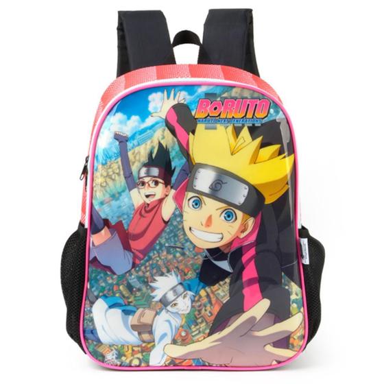 Imagem de Mochila Costas Escolar Boruto Naruto Vermelha - Luxcel