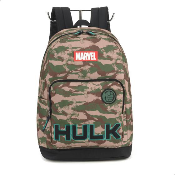 Imagem de Mochila Costas Escolar Marvel Hulk Infantil Avangers Heroi