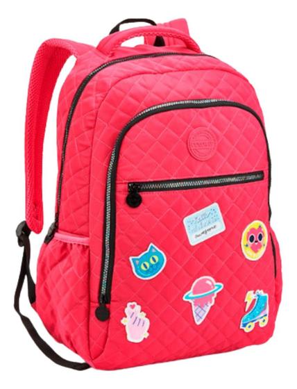 Imagem de Mochila Costas Escolar Rosa Awesome Colorup Escolar Seanite