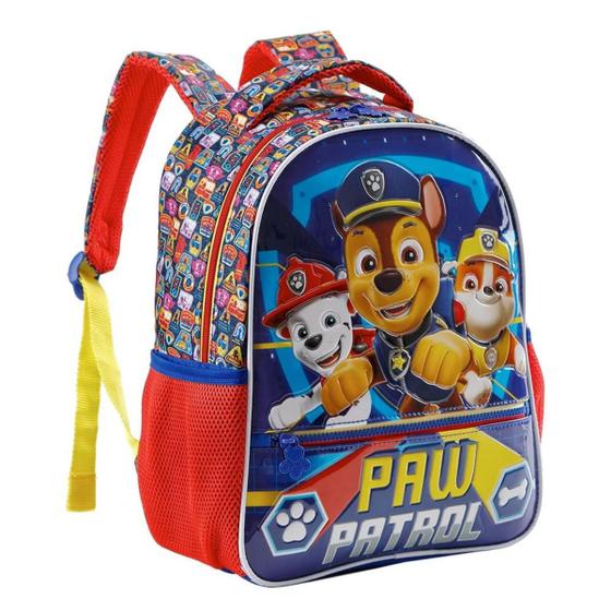 Imagem de Mochila Costas Infantil Menino Escolar Paw Patrol Chase Patrulha Canina Xeryus 11802