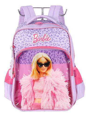 Imagem de Mochila Costas Infantil Original Barbie Fashion C/ Chaveiro