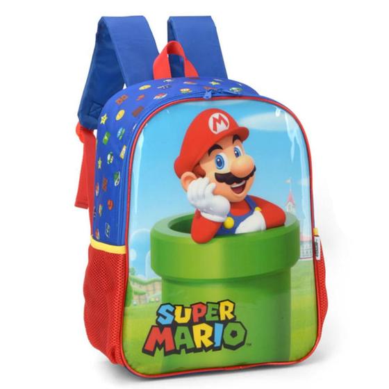 Imagem de Mochila Costas Infantil Super Mario Cano Luxcel