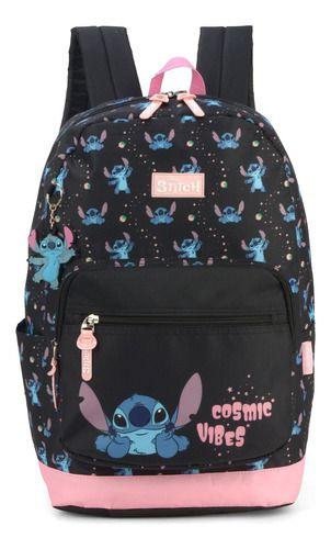 Imagem de Mochila Costas Juvenil Original Stitch C/ Chaveiro