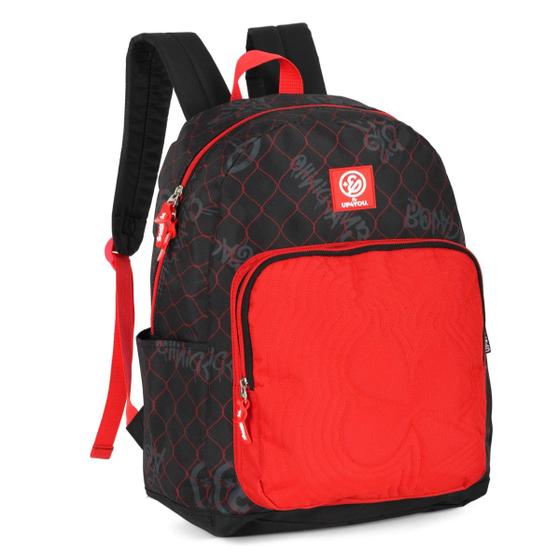 Imagem de Mochila Costas Juvenil Youtuber Enaldinho Desafio Vermelho