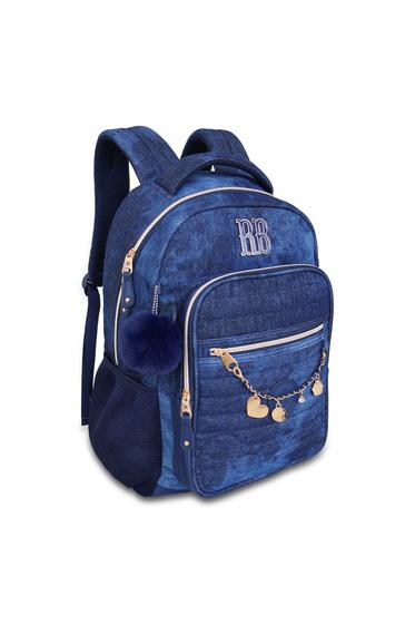 Imagem de Mochila Costas Rebecca Bonbon Jeans Juvenil Meninas Escolar