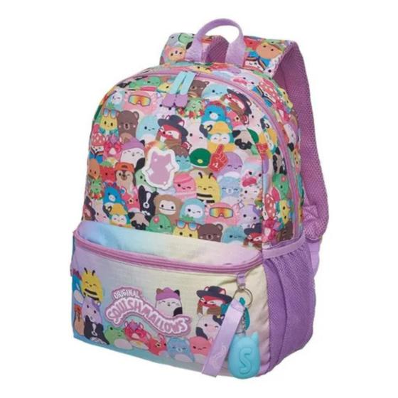 Imagem de Mochila Costas Squishmallows Menina Squish Goal Rosa Pacific