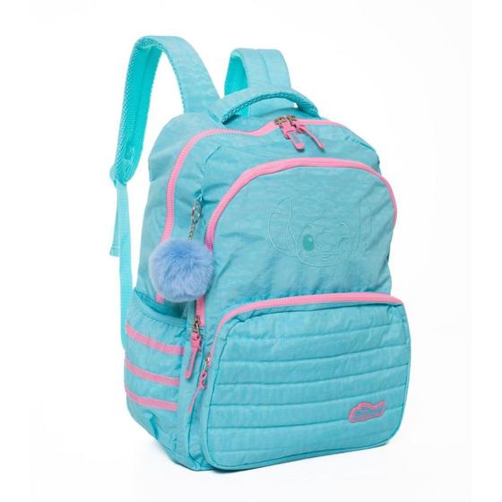 Imagem de Mochila Costas Stitch Luxcel Escolar Feminina Original