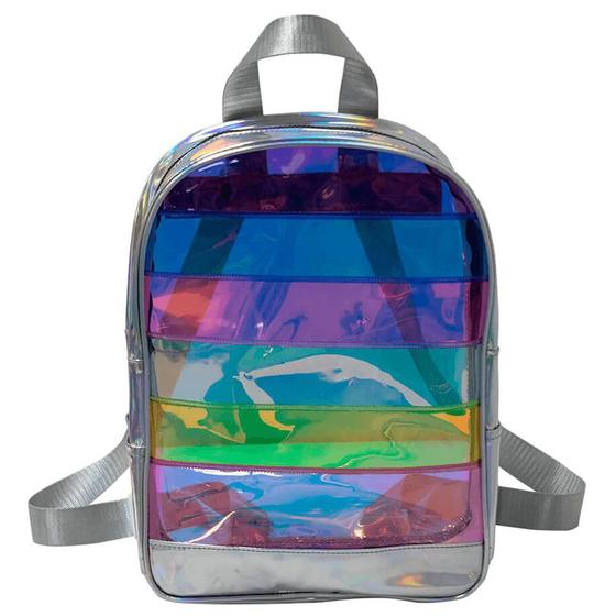 Imagem de Mochila Cristal Holográfico Translúcido DAC - Breeze