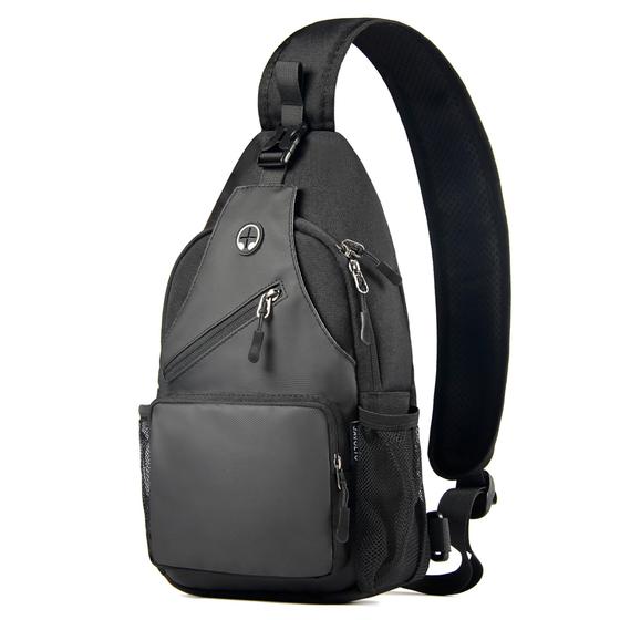 Imagem de Mochila Crossbody Sling Javolto para homens e mulheres - preta