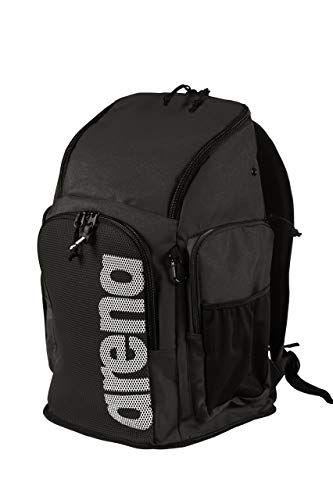 Imagem de mochila da equipe de arena 45L, mochila esportiva do atleta de natação, bolsa de equipamento de treinamento para homens e mulheres, Melange preto