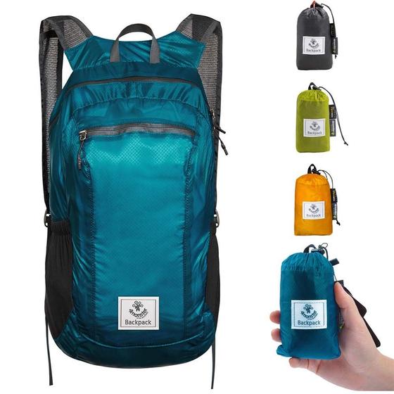 Imagem de Mochila de Caminhada 4Monster 16L - Resistente à Água e Leve (Azul)