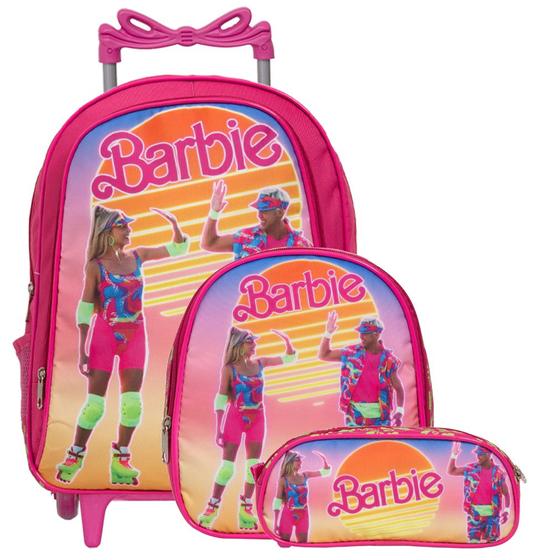 Imagem de Mochila de Carrinho Escolar Juvenil Barbie Filme Criança