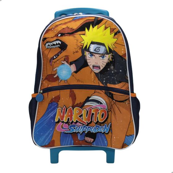 Imagem de Mochila De Carrinho Pacific Naruto Azul e Laranja