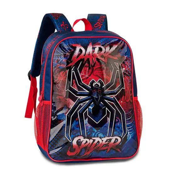 Imagem de Mochila De Costa Infantil Dark Spider Aranha Escolar