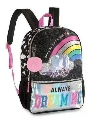 Imagem de Mochila De Costa Juvenil Arco Iris Dreaming - Clio