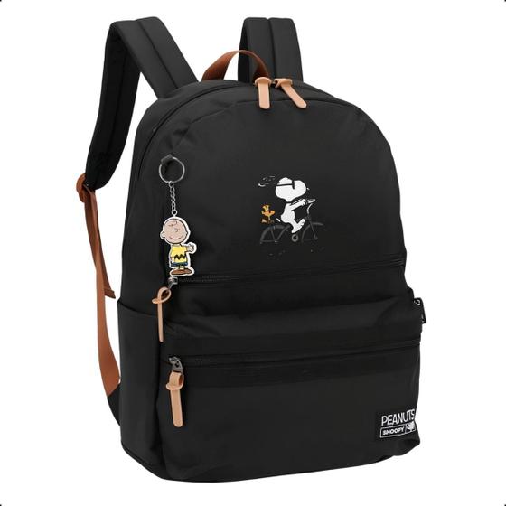 Imagem de Mochila de Costa Juvenil Snoopy Luxcel Lisa