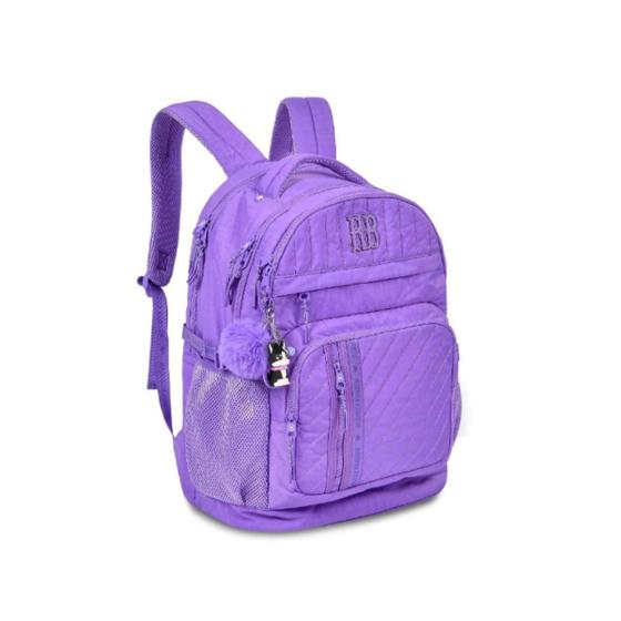 Imagem de Mochila De Costa Lilás Feminina Crinkle Rebecca Bonbon