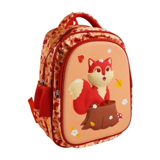 Imagem de Mochila De Costas 14" Raposa 3D Fox Infantil Passeio Escolar