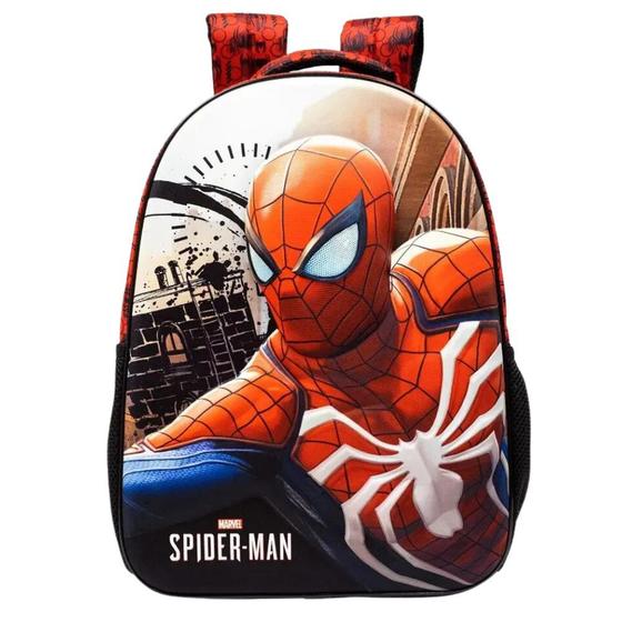 Imagem de Mochila de Costas 18 Homem Aranha Spider Man Vermelho