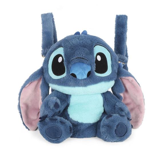 Imagem de Mochila De Costas 2 em 1 Bolsa Stitch 32cm Pelúcia Disney