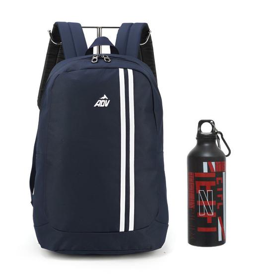 Imagem de Mochila de Costas ADV Azul + Garrafa Netflix MS47325AV