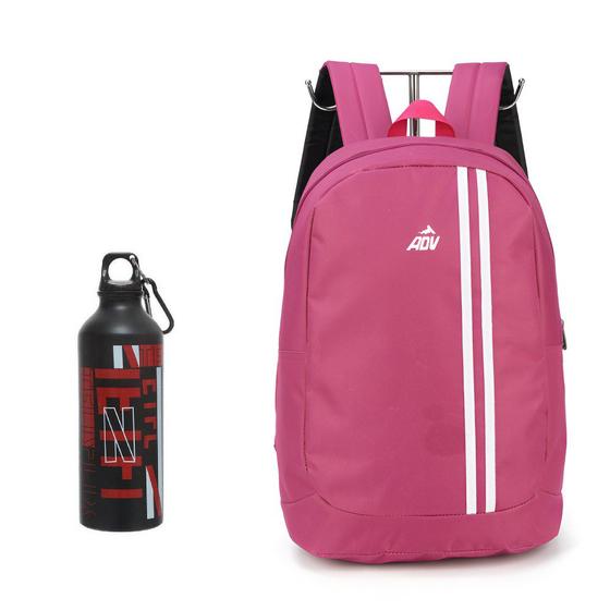 Imagem de Mochila de Costas ADV Rosa + Garrafa Netflix MS47325AV