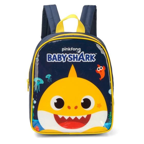 Imagem de Mochila De Costas Baby Shark Creche Amarelo - Luxcel