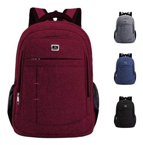 Mochila de Costas Bolsa Resistente Águá Duravel Excecutivo Traballho Grande C/ Bolsos Internos Fechamento em Ziper Forte Menor preço em Mochila de Costas Bolsa Resistente Águá Duravel Excecutivo Traballho Grande C/ Bolsos Internos Fechamento em Ziper Forte
