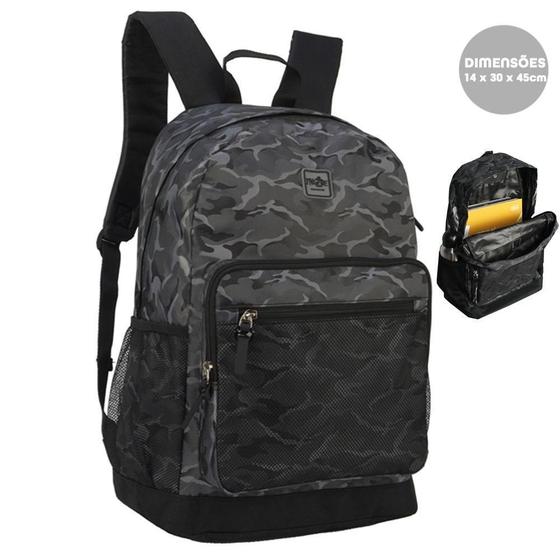 Imagem de Mochila De Costas Cinza Camuflada Luxcel Ms46476Yn