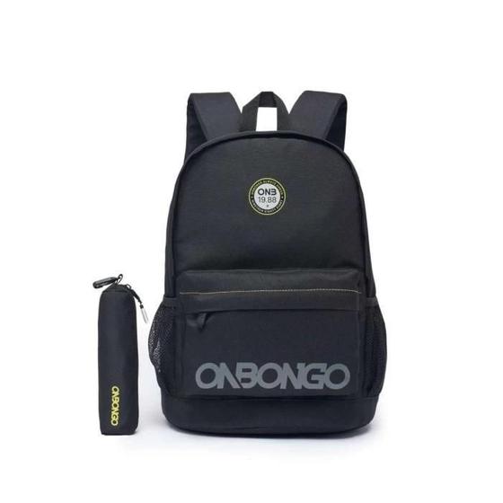 Mochila De Costas Com Estojo Onbongo Preto - Nytron Imagem de Mochila De Costas Com Estojo Onbongo Preto