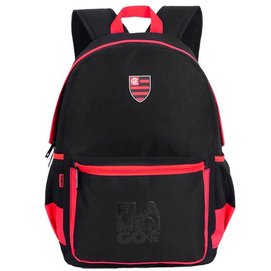 Imagem de Mochila De Costas Escolar Grande Escudo Flamengo Licenciado