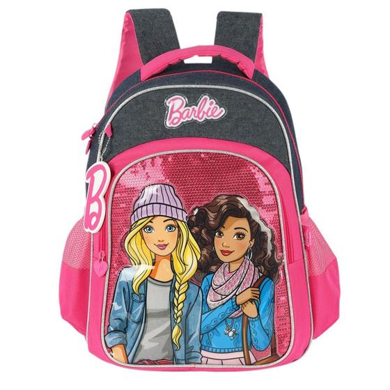 Imagem de Mochila De Costas Escolar Infantil Barbie Estampa em Gel