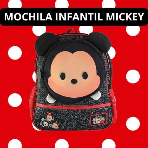 Imagem de Mochila De Costas Escolar Infantil Mickey 3D