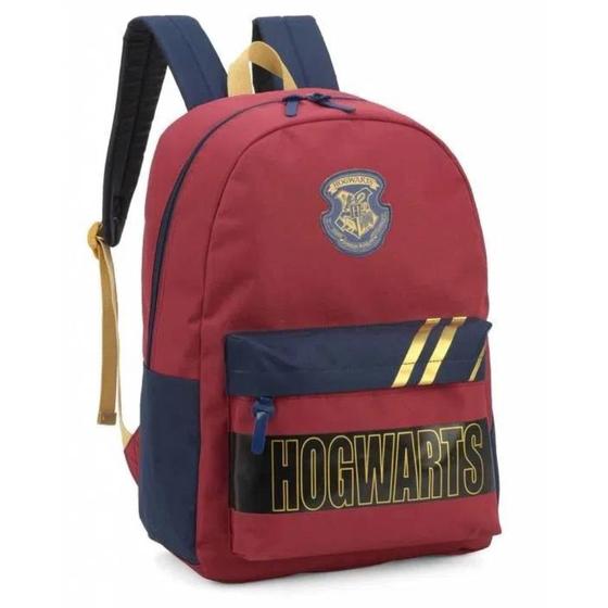 Imagem de Mochila de Costas Escolar Juvenil Harry Potter Grifinória Vinho