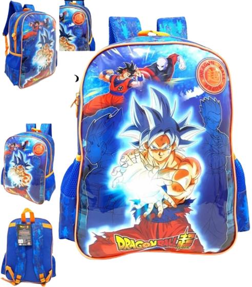 Imagem de Mochila De Costas Escolar Juvenil Menino Dragon Ball