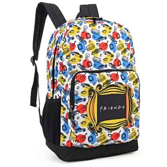 Imagem de Mochila de Costas Estampada Friends Branca - Luxcel