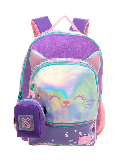 Imagem de Mochila De Costas Holográfica Tween Gatinho 13961