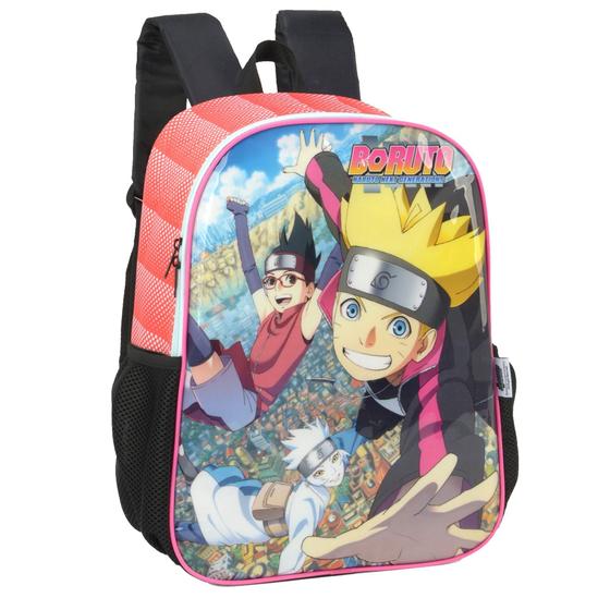 Imagem de Mochila De Costas Infantil Escolar Juvenil Anime Boruto Naruto Next Generations Preto - Luxcel